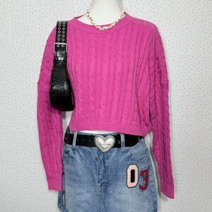 Forever-21 Women's Pink Jumper